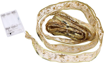 DA523 ŁAŃCUCH CHOINKOWY WSTĄŻKA 50M