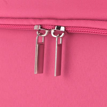 Organizer kosmetyczny różowy 24×28×19 cm – kuferek na makijaż z przegródkami różowy