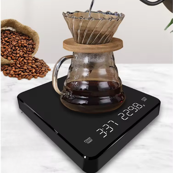 Elektroniczna waga kuchenna do kawy z timerem i dokładnością 0,1 g – USB-C, LCD