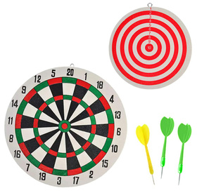 DWUSTRONNA TARCZA do Rzutek Dart 30cm + Rzutki x 3 AG144E