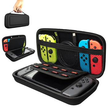 Twarde etui do Nintendo Switch – pokrowiec podróżny z kieszenią na gry i akcesoria 