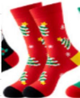 BQ92C SKARPETY 37-44 ŚWIĄTECZNE CHOINKA