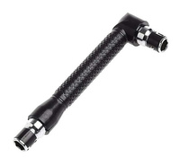 Dwustronny WKRĘTAK Kątowy do Bitów 1/4" czarny NZ9A
