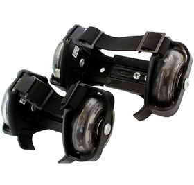 AG234 WROTKI ROLKI ŚWIECĄCE NA BUTY BLAC