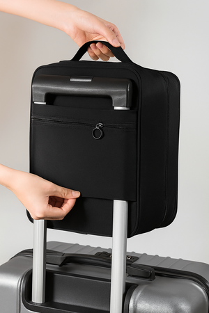 Torba na buty podróżna organizer – wodoodporna, kompaktowa, z uchwytem i zamkiem czarna