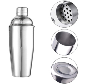 Zestaw BARMANA 6 elementów Shaker jJigger Miarka srebrny AG818 
