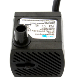 Zatapialna pompka do akwarium 160L/h 2w1 czarna 