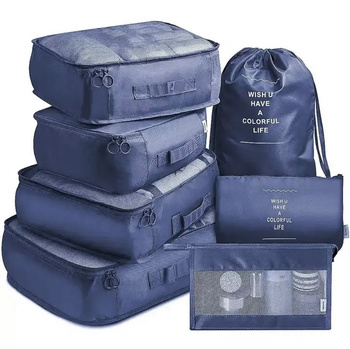 BQ73B ORGANIZER PODRÓŻNY 8 SZT GRANATOWY