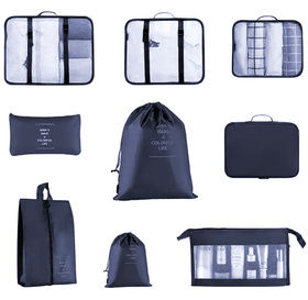 BQ73B ORGANIZER PODRÓŻNY 8 SZT GRANATOWY