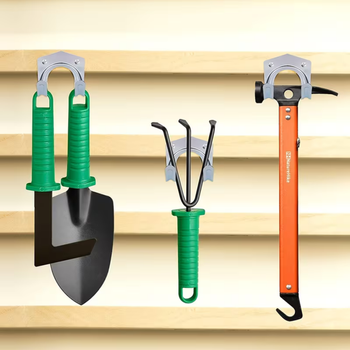 Metalowe haki ścienne U – zestaw 20 podwójnych uchwytów na narzędzia