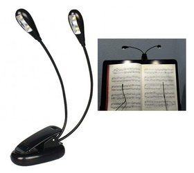 Bezprzewodowa LAMPKA LED z Klipsem Podwójna czarna