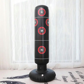 Dmuchany Worek Bokserski + rękawice + pompka Trening Boks 160x30cm FT44