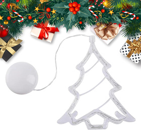 Lampka świąteczna LED ZD169A choinka 19 cm – dekoracja bożonarodzeniowa, ciepłe białe światło