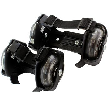 AG234 WROTKI ROLKI ŚWIECĄCE NA BUTY BLAC