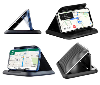 Uchwyt samochodowy na telefon na deskę – żelowy, regulowany 3D