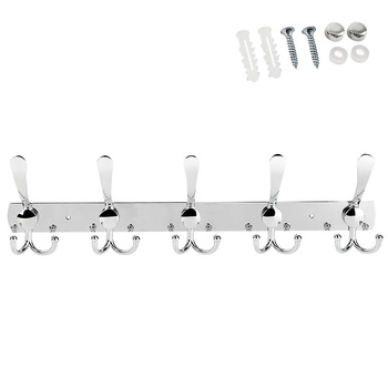 DA200A WIESZAK ŚCIENNY 40CM SREBRNY