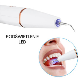 Ultradźwiękowy skaler dentystyczny do usuwania kamienia zębów - 3 tryby, akcesoria w zestawie DA327
