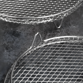 Stalowy ruszt 3-poziomowy do frytkownicy beztłuszczowej Air Fryer – tacki nierdzewne 20,5 cm