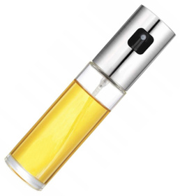 Spryskiwacz do oleju szklany z dozownikiem, 100 ml, stal nierdzewna, idealny do oliwy i przypraw AG687