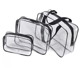 BQ60 ZESTAW KOSMETYCZEK TRANSP. 3SZT