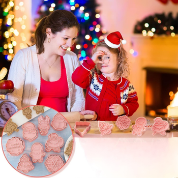 DA542 ŚWIĄTECZNE FOREMKI DO CIASTEK 8SZT