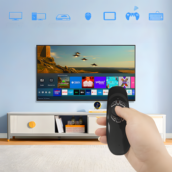 Bezprzewodowy pilot Air Mouse z klawiaturą QWERTY – Smart TV, PC, Android, 2.4 GHz