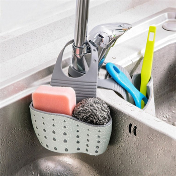 Kuchenny ORGANIZER na Zlew 1 Komora 24x5x15cm biało-szary AG568D 