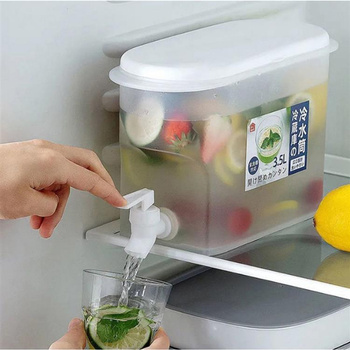 DZBANEK na LEMONIADĘ Pojemnik z Kranikiem 3,5 litra przezroczysty AG472A 