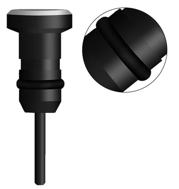 ZATYCZKI Portów USB-C AUX Zaślepki 2sztuki czarne DA23
