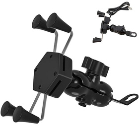 AP14C MOTOCYKLOWY UCHWYT NA TELEFON USB