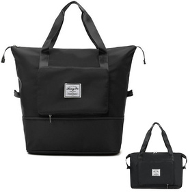 Torba podróżna z rozkładanym dnem - pojemna, lekka i wygodna w podróży czarna DA80A