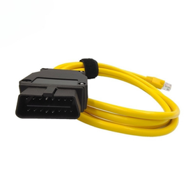 Kabel diagnostyczny BMW ENET OBD – kodowanie, programowanie, E-SYS, ISTA, INPA żółty