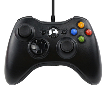 Gamepad PAD do PC Konsol XBOX 360 Kontroler Dual Shock czarny KX13 