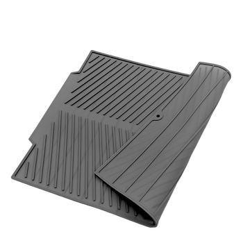 Elastyczny ociekacz do naczyń z PVC – zwijany, antypoślizgowy, szary 43×33,5 cm