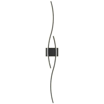 Ozdobny KINKIET LED ścienny neutralna biel 24W 60cm czarny ZD149A