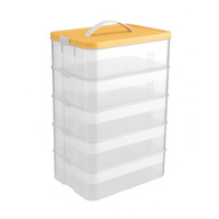 Pojemnik na klocki LEGO 5-warstwowy organizer z przegródkami i uchwytem