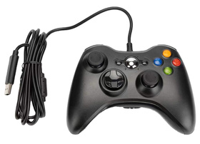 Gamepad PAD do PC Konsol XBOX 360 Kontroler Dual Shock czarny KX13 