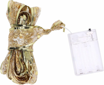 DA523 ŁAŃCUCH CHOINKOWY WSTĄŻKA 50M