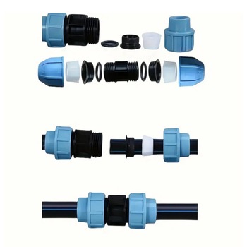 Zawór czerpalny do mauzera IBC 1000L S60x6 – kran 3/4" na sztywnej rurze PVC, szybkozłącze ogrodowe