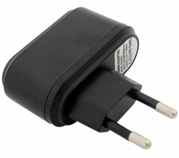 ŁADOWARKA SIECIOWA USB MP3 MP4 PDA 500 mA czarna PLP41