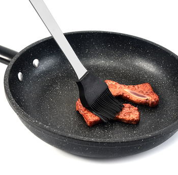 PRZYBORY GRILLOWE Zestaw 9 Akcesoriów Nóż Widelec czarny AG666G 