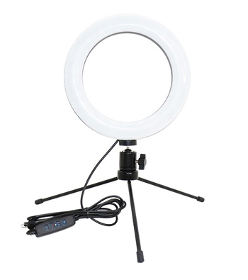 Lampa pierścieniowa LED z statywem, regulacja barwy bieli, idealna do selfie i fotografii streaming