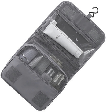 BQ59B KOSMETYCZKA PODRÓŻNA SZARA