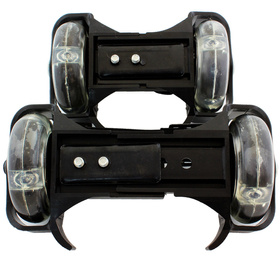 AG234 WROTKI ROLKI ŚWIECĄCE NA BUTY BLAC