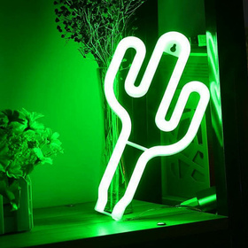 NEONOWA LAMPKA w Kształcie Kaktusa 108LED Ścienna USB 5V zielona ZD79 