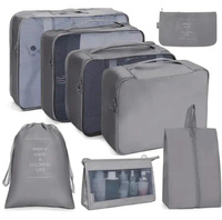 BQ73A ORGANIZER PODRÓŻNY 8 SZT SZARY