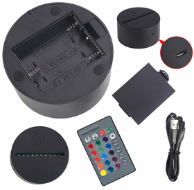 Dziecięca LAMPKA Nocna LED dłonie złożone w kształcie serca RGB + pilot ZD98C