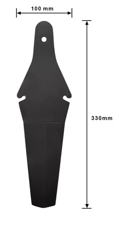 RW20B BŁOTNIK ROWEROWY TYŁ CZARNY