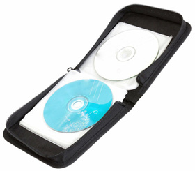ORGANIZER na Płyty CD DVD Etui Pokrowiec na 40 płyt czarny AG429