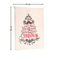 Świąteczny worek prezentowy jutowy 65×47 cm – worek od Mikołaja